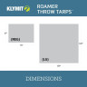 Тент туристический KLYMIT ROAMER THROW TARP LARGE серый
